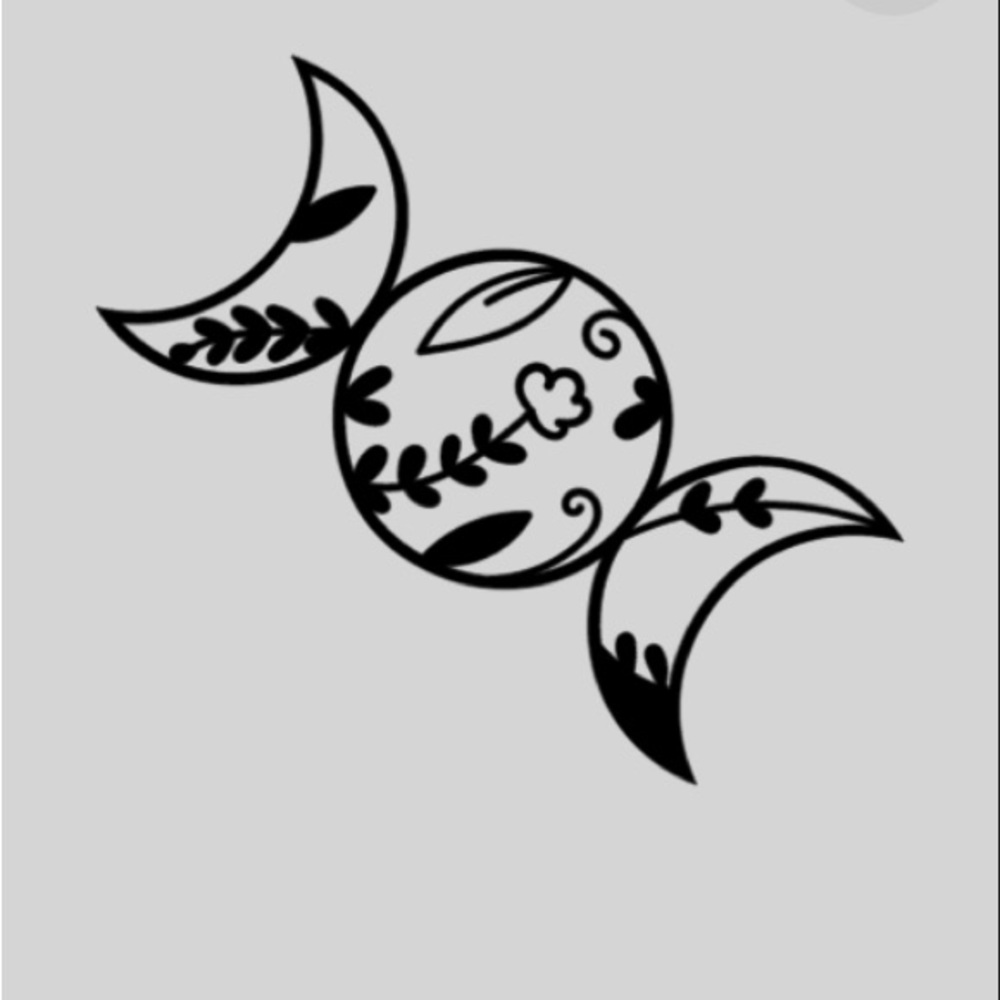 Triple moon  decal sticker 11” x 4” 💸 save money add on item $1